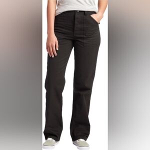 TOPO Designs Black Field Pants Organic Cotton Size 10 Women's